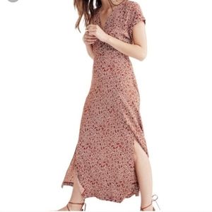 Madewell Woodblock Floral Midi Dress sz 00